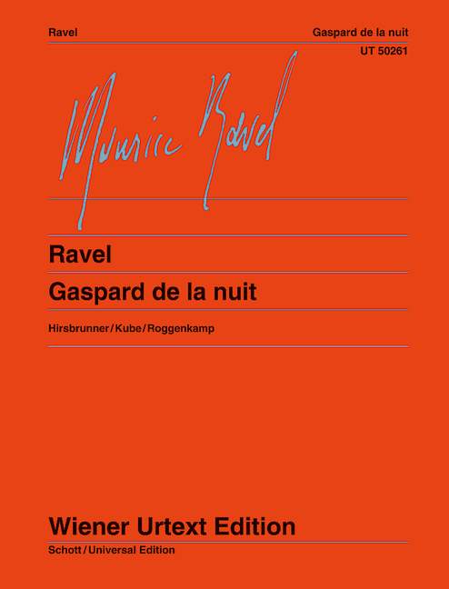 Ravel: Gaspard de la nuit for Piano published by Wiener Urtext